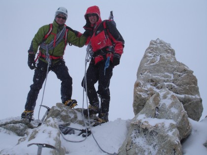 David Tucker and Chris Alltree,Mt Blanc de Cheilon